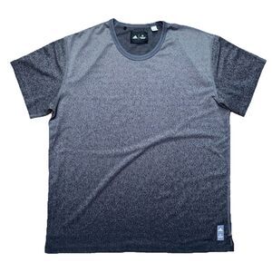 Adidas Reigning Champ Shirt Mens XL Gray Gradient Ombre Stretch Performance Tee